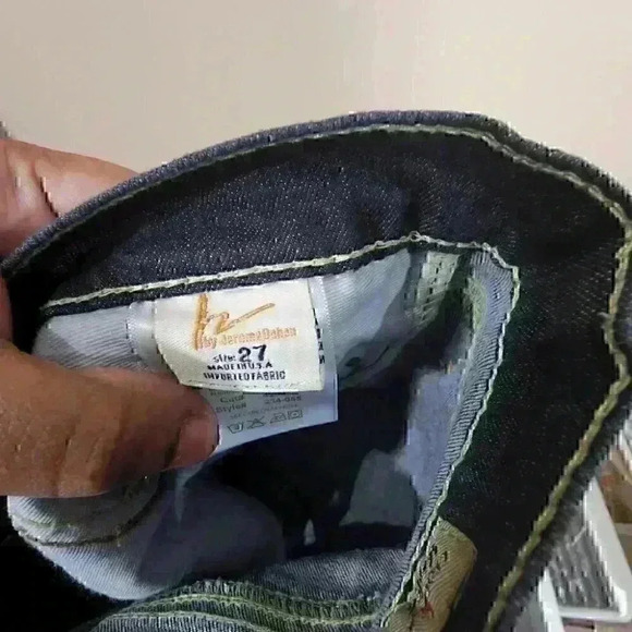 P14 Y2k 90's coh crochet h #234 low waist  boot stretch medium wash jeans size27 - Picture 8 of 8